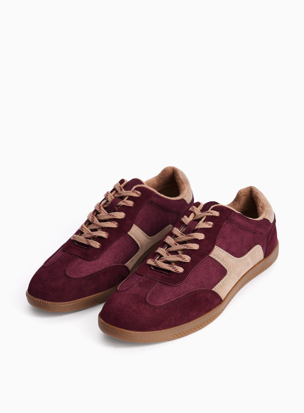 Dark Red Retro Bowling Trainers 4 - Image 2 thumbnail
